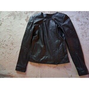 Gazelle Genuine Lambskin Moto Jacket Women's Black